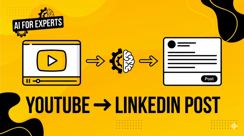 How to create LinkedIn content from YouTube videos using AI