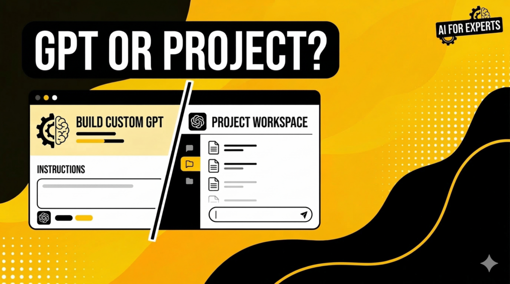 Custom GPT vs Projects in ChatGPT: When Should You Use Each?