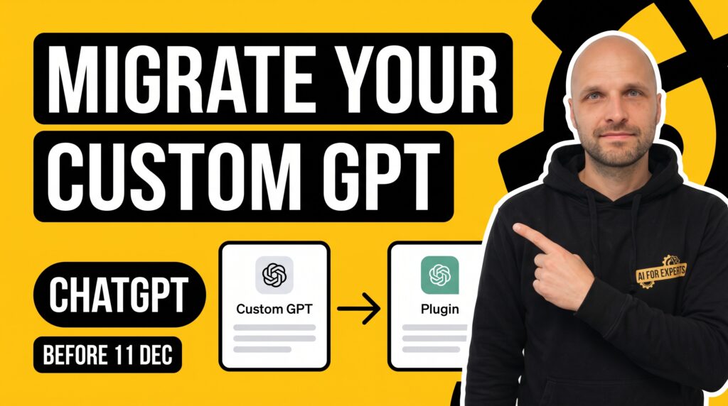 How to Migrate Your Custom GPT to a Plugin (Before OpenAI Retires Them)